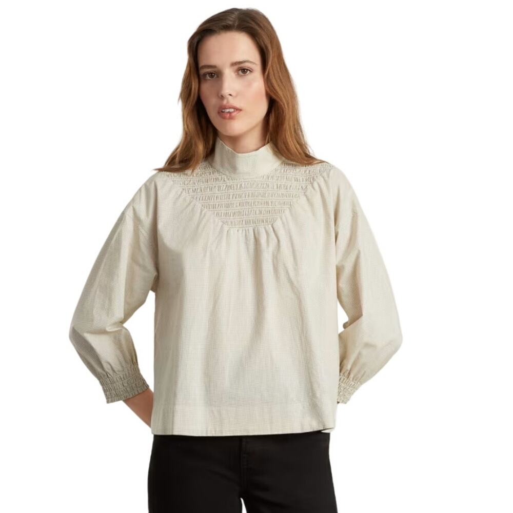 Everlane Women's The Funnel-Neck Smock Button Back Top‎ Business Casual Size XS